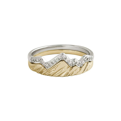 S925 Keep Climbing Stack Ring