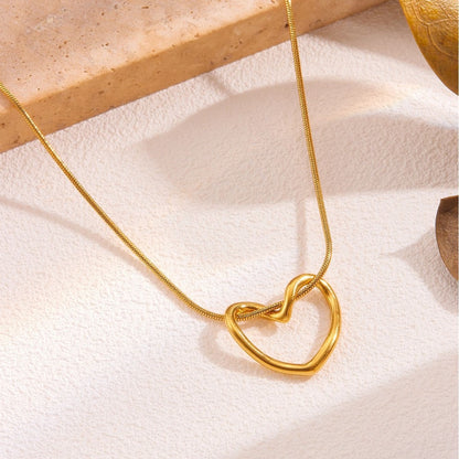 18k gold plated Heart Pendant