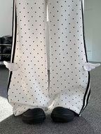 Polka Dot Stripe Wing Sweatpants   OL2242