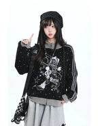 Stand Collar Zip Hoodie Jacket OL2417