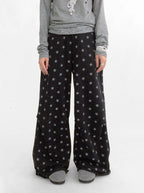 Star Fragment Wide Leg Sweatpants OL2351