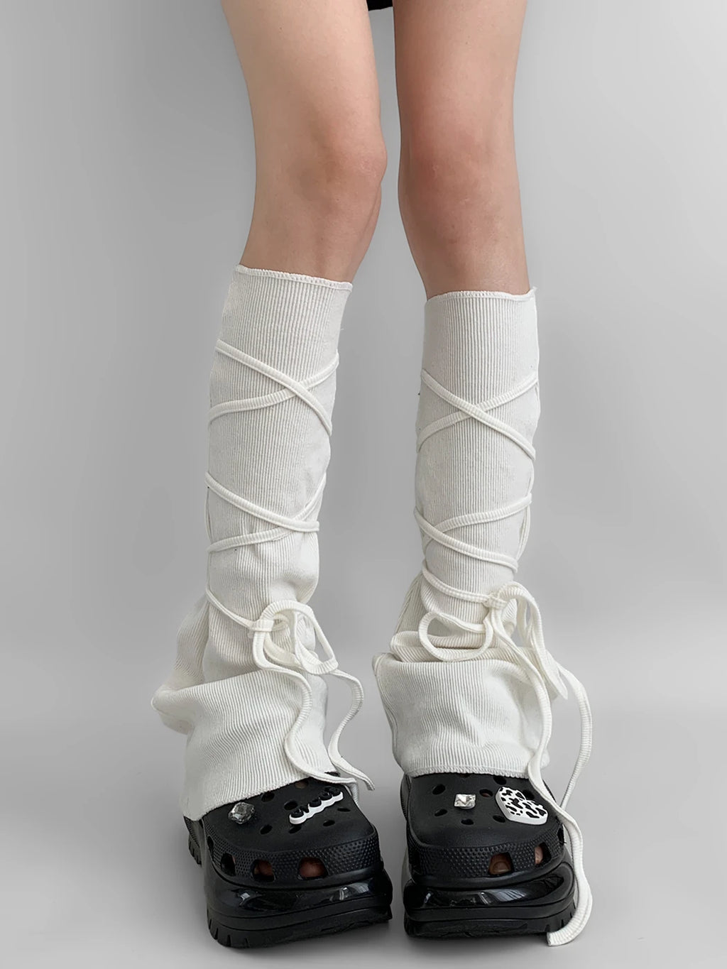 Lace Up Leg Warmers OLA014