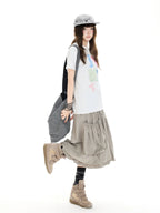 Bow Tie Pocket Bubble Skirt OL2413