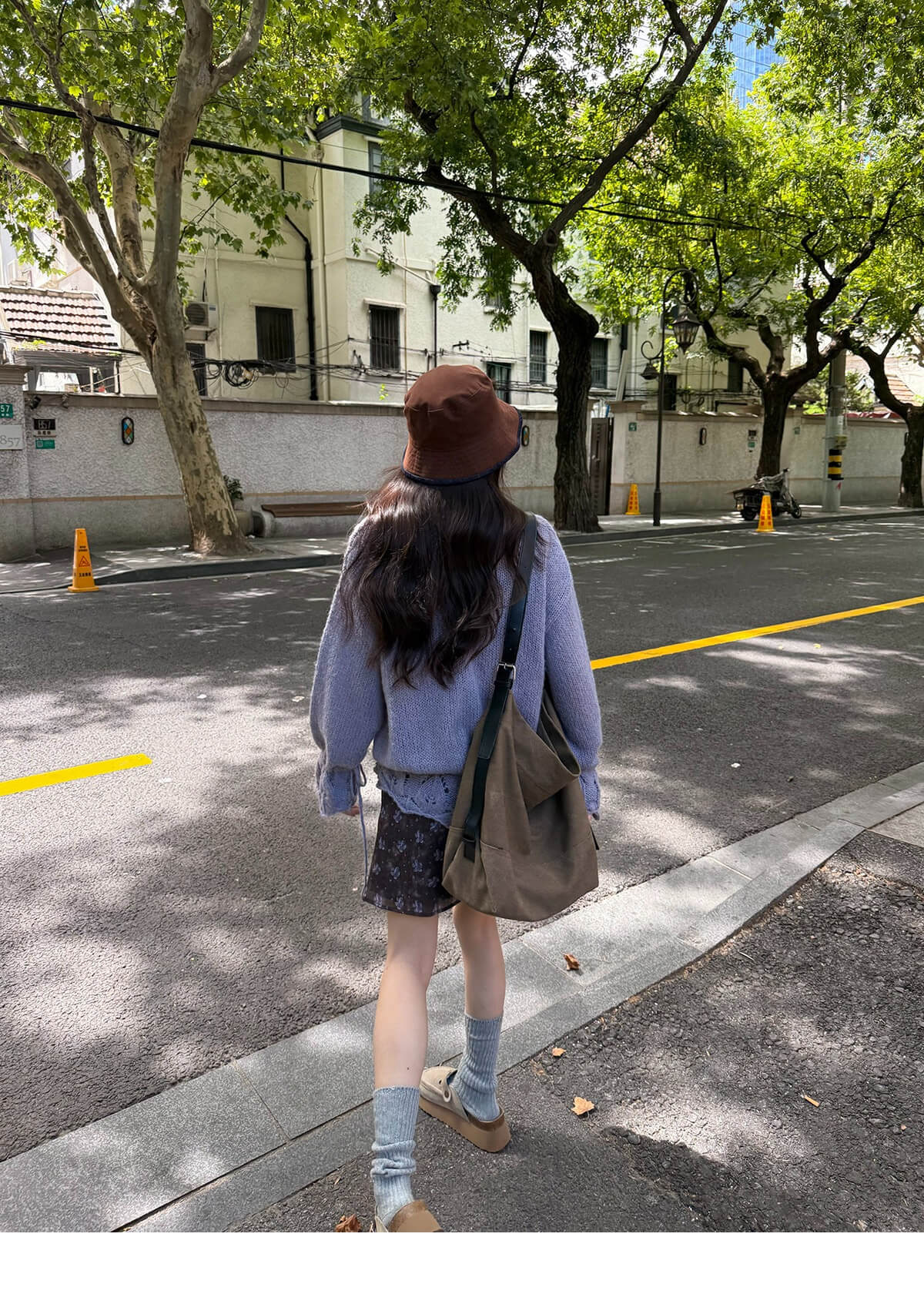 透かし編みドロストカーディガン ゆるシルエット