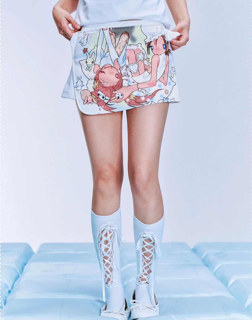 Wing Print A Line Mini Skort oliviroa オリヴィオラ