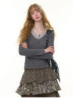 Halter Neck Slim Fit Long Sleeve Top OL2260