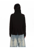 Double Breasted Scarf Collar Cropped Jacket OL2426