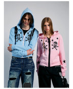 Star Skull Graphic Zip Hoodie oliviroa オリヴィオラ