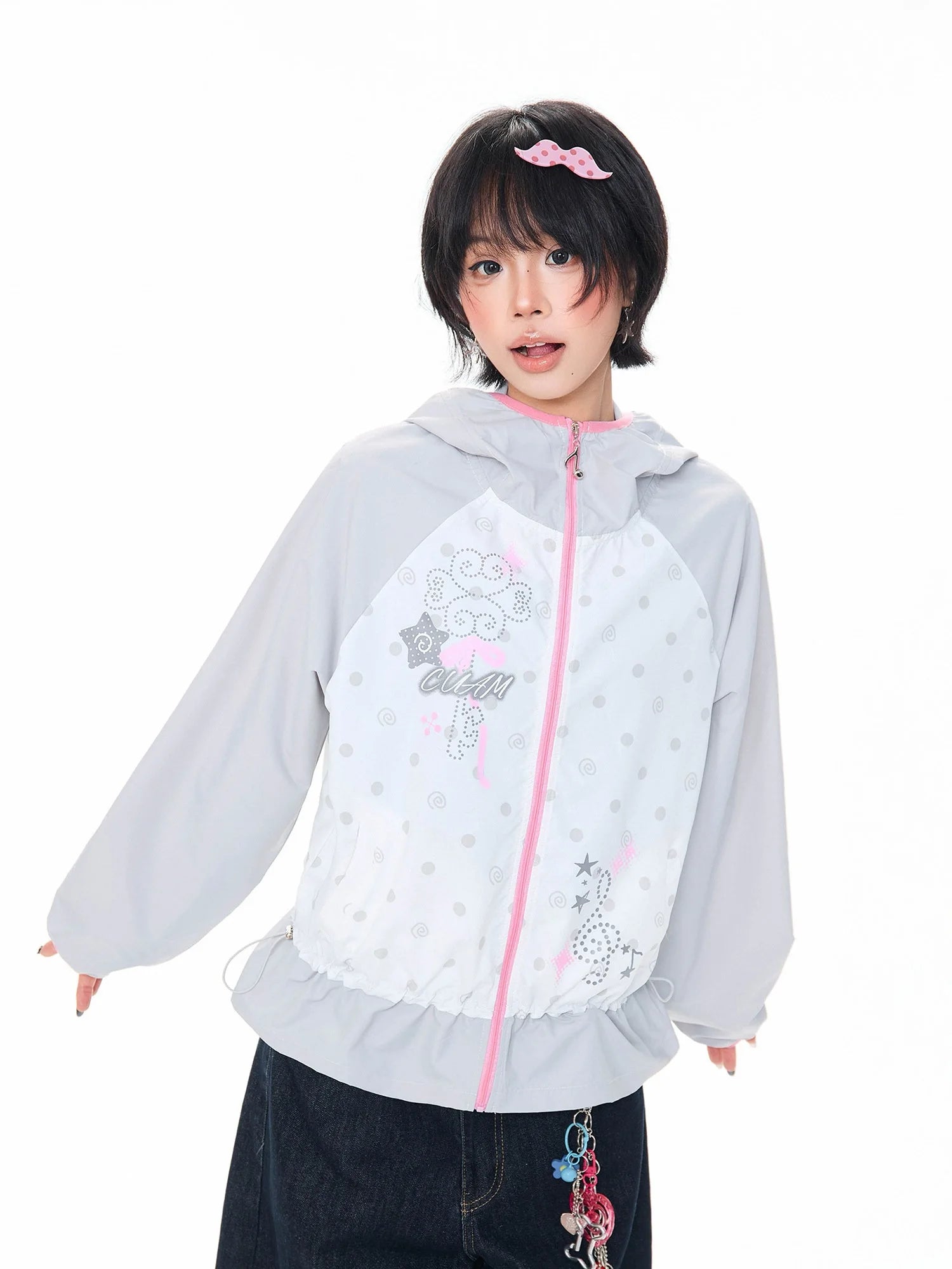 Melody Dot Hooded Jacket oliviroa オリヴィオラ