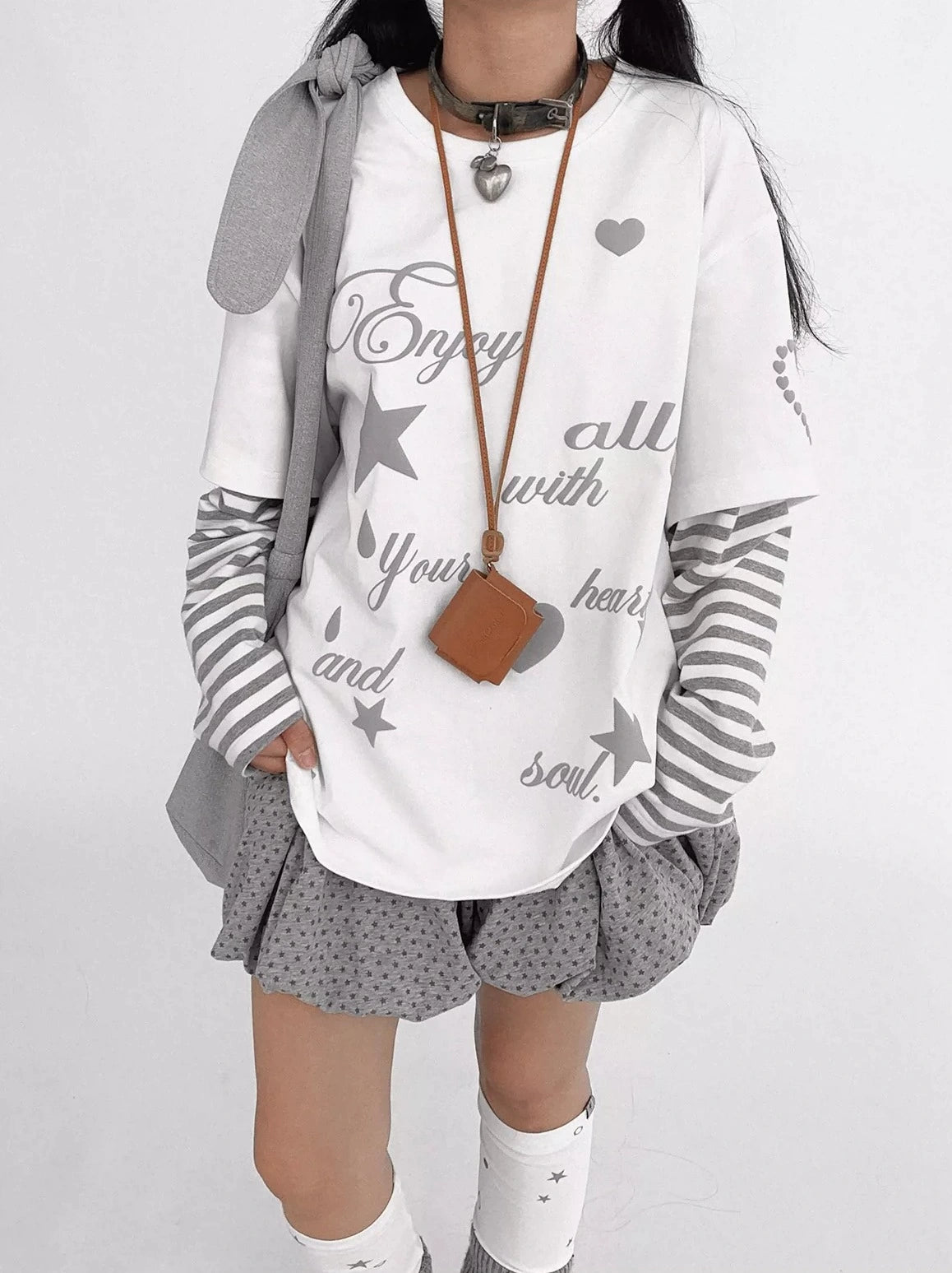 Heart Star Layered Tee OL2348