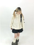 Cat Ear Wing Pocket Hooded Jacket OL2483