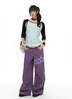 Contrast Raglan Graphic T-Shirt OL2379