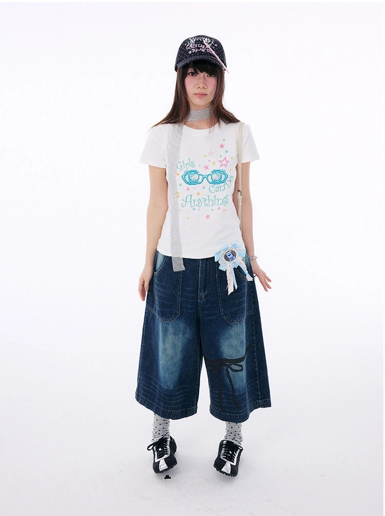 Girls Can Do Anything 그래픽 티셔츠 OL2399
