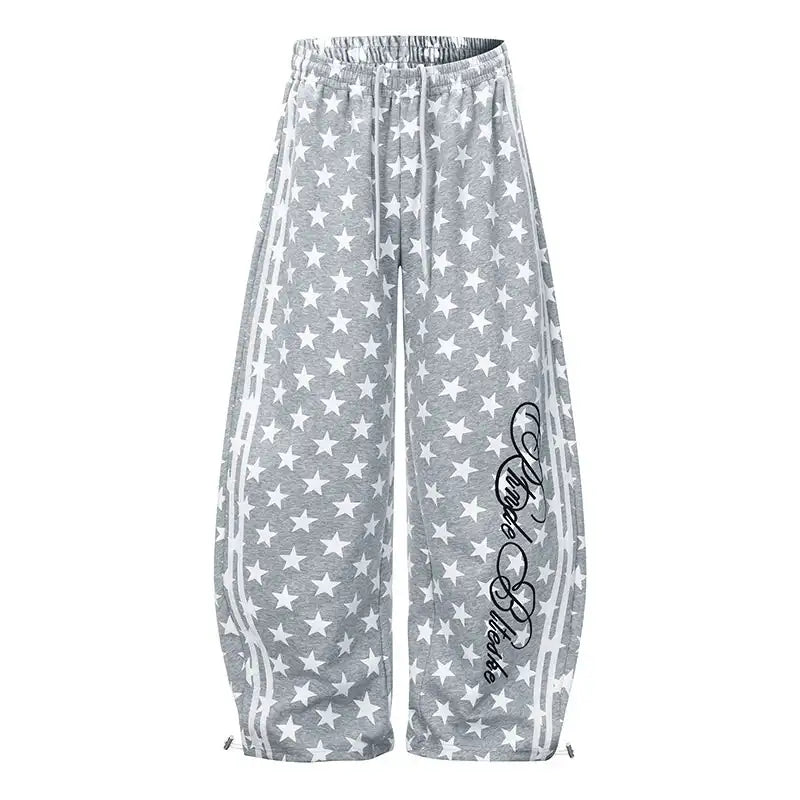Allover Star Stripe Barrel Sweatpants OL2393