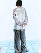 Bunny Shadow Raglan Long Sleeve Tee OL2404