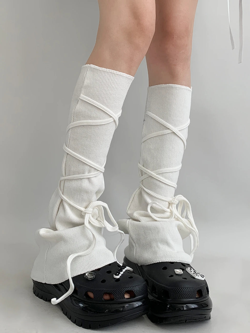 Lace Up Leg Warmers OLA014