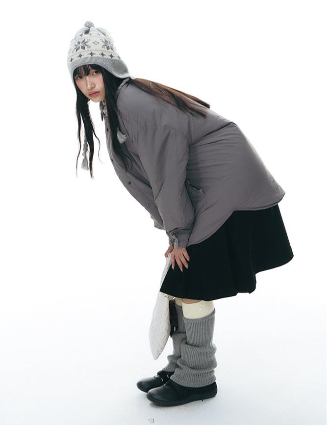 Color Block Button Leg Warmers OLA027