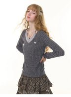 Halter Neck Slim Fit Long Sleeve Top OL2260