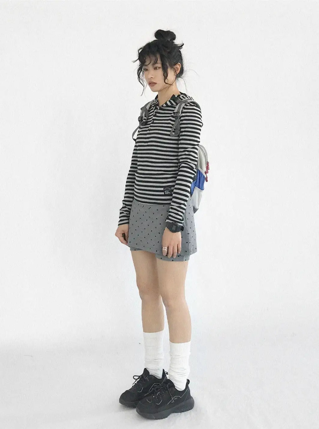 Polka Dot Layered Shorts OL2350