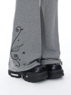 Layered Stripe Flare Pants OL2407