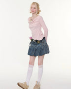 Layered Halter Asymmetry Slim Fit Top OL2263