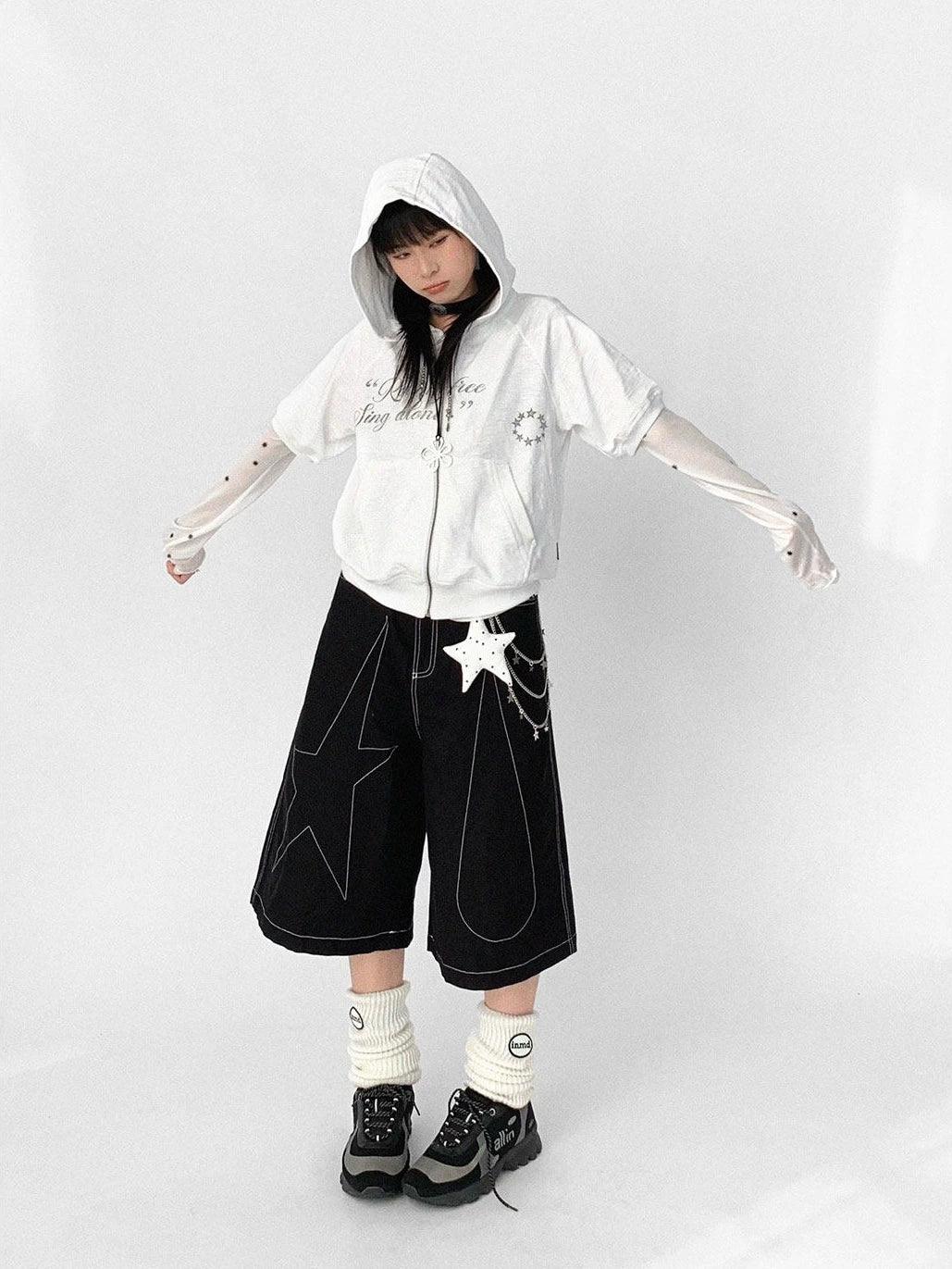 Vintage Logo Hooded Cardigan OL2372