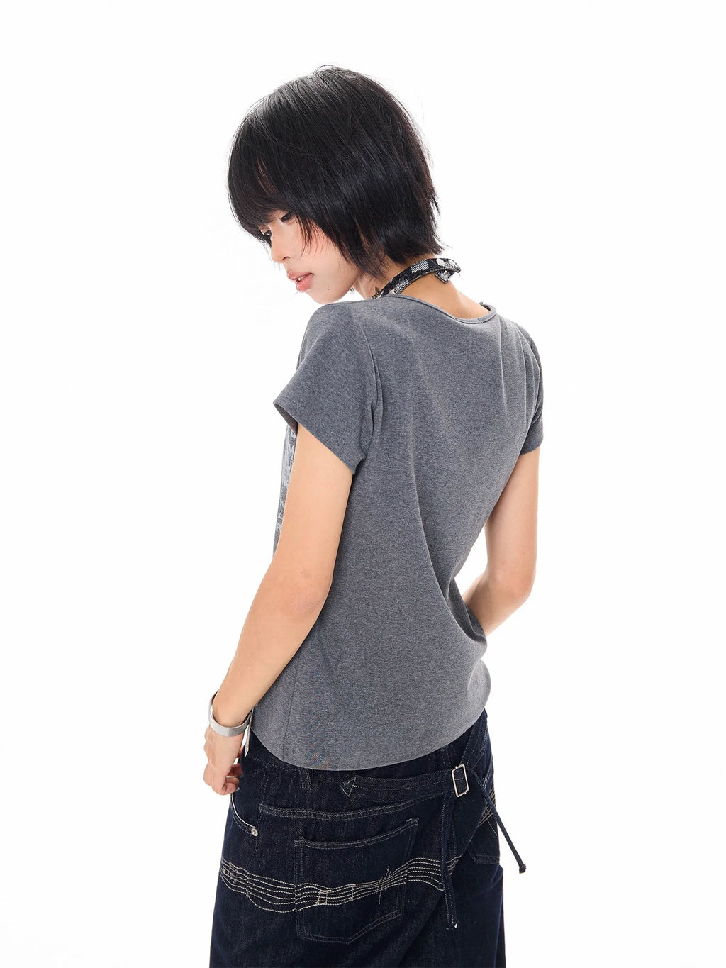 Vintage Letter Print T Shirt OL2339
