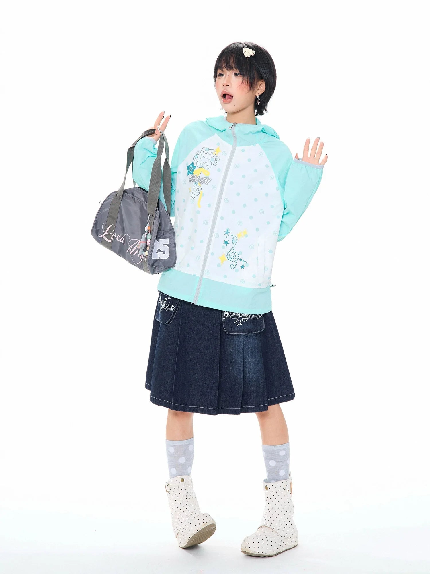 Melody Dot Hooded Jacket OL2371