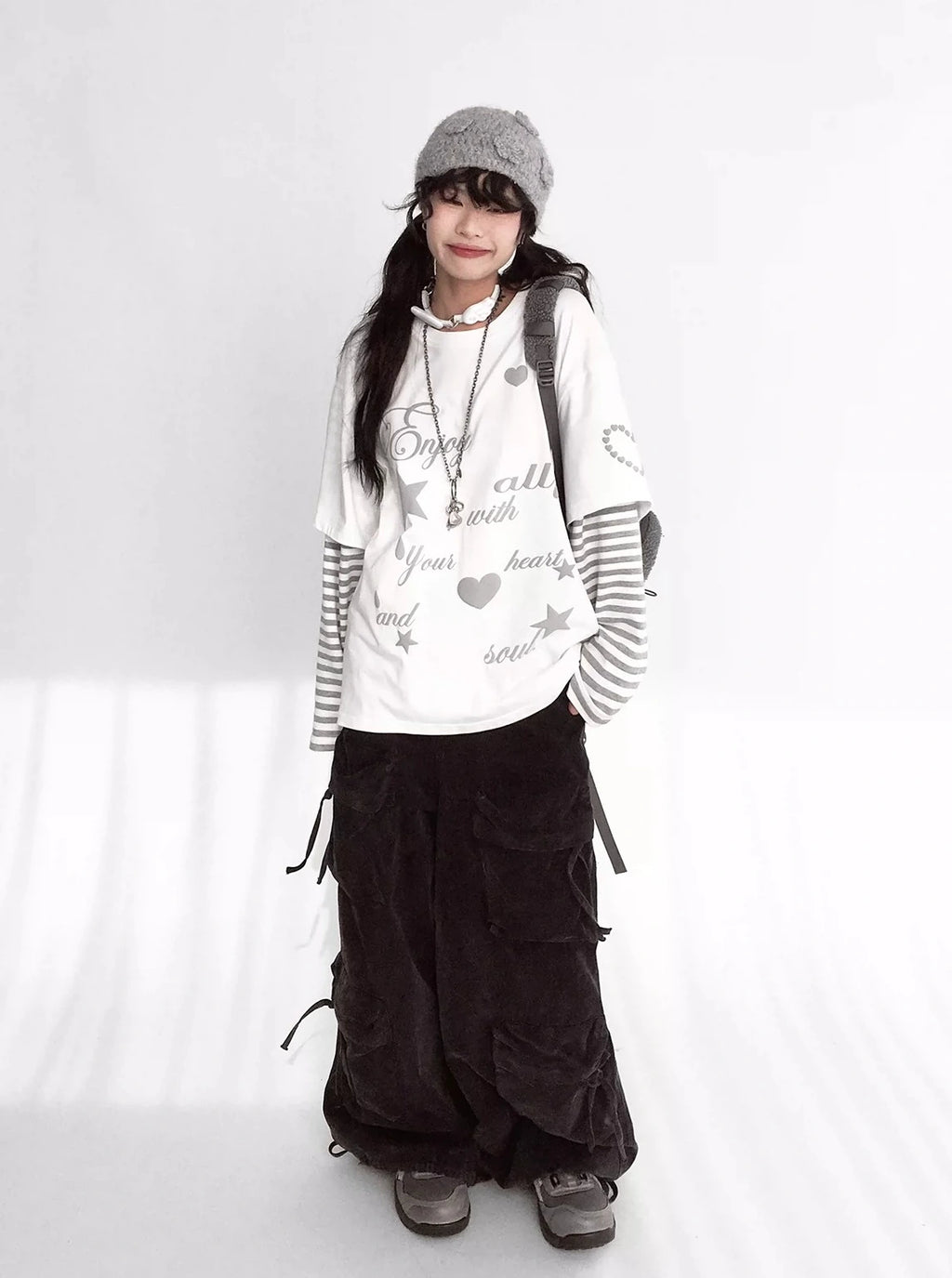 Heart Star Layered Tee OL2348
