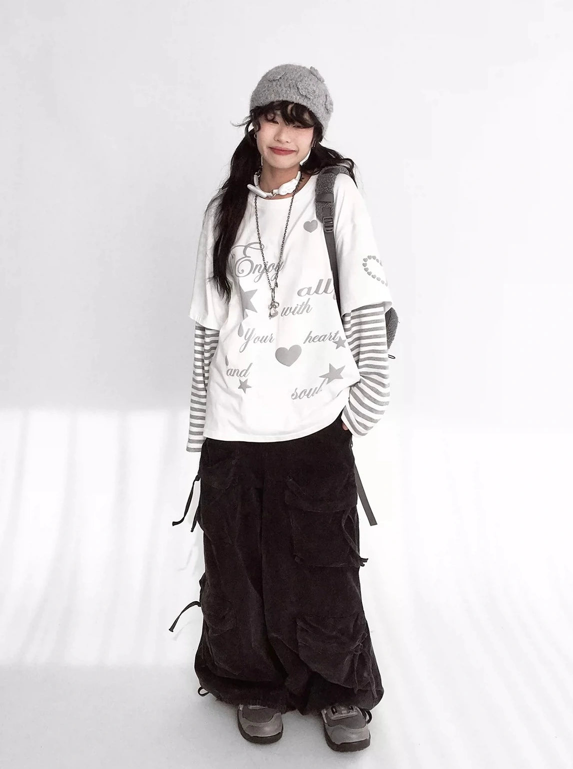 Heart Star Layered Tee OL2348