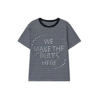 Galaxy Stripe Colorblock Tee OL2298