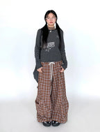 Drawstring Wide-Leg Cargo Pants OL2302