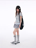 Polka Dot Contrast Layered Tee OL2401