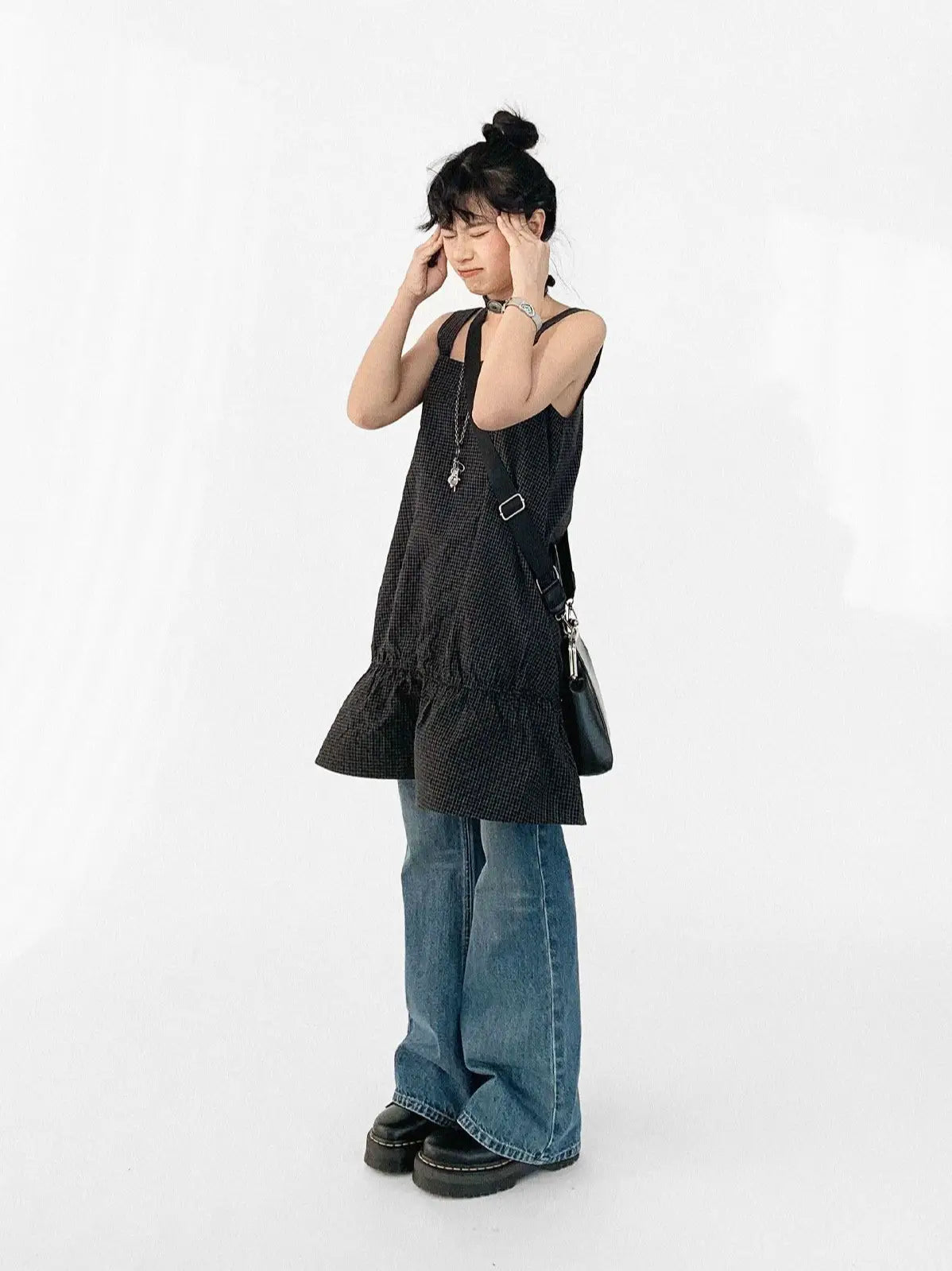 Ruffle Square Neck Dress OL2353