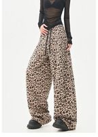 Leopard Print Wide Leg Pants OL2361