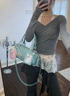 Cylinder Bowling Crossbody Bag  OLA057