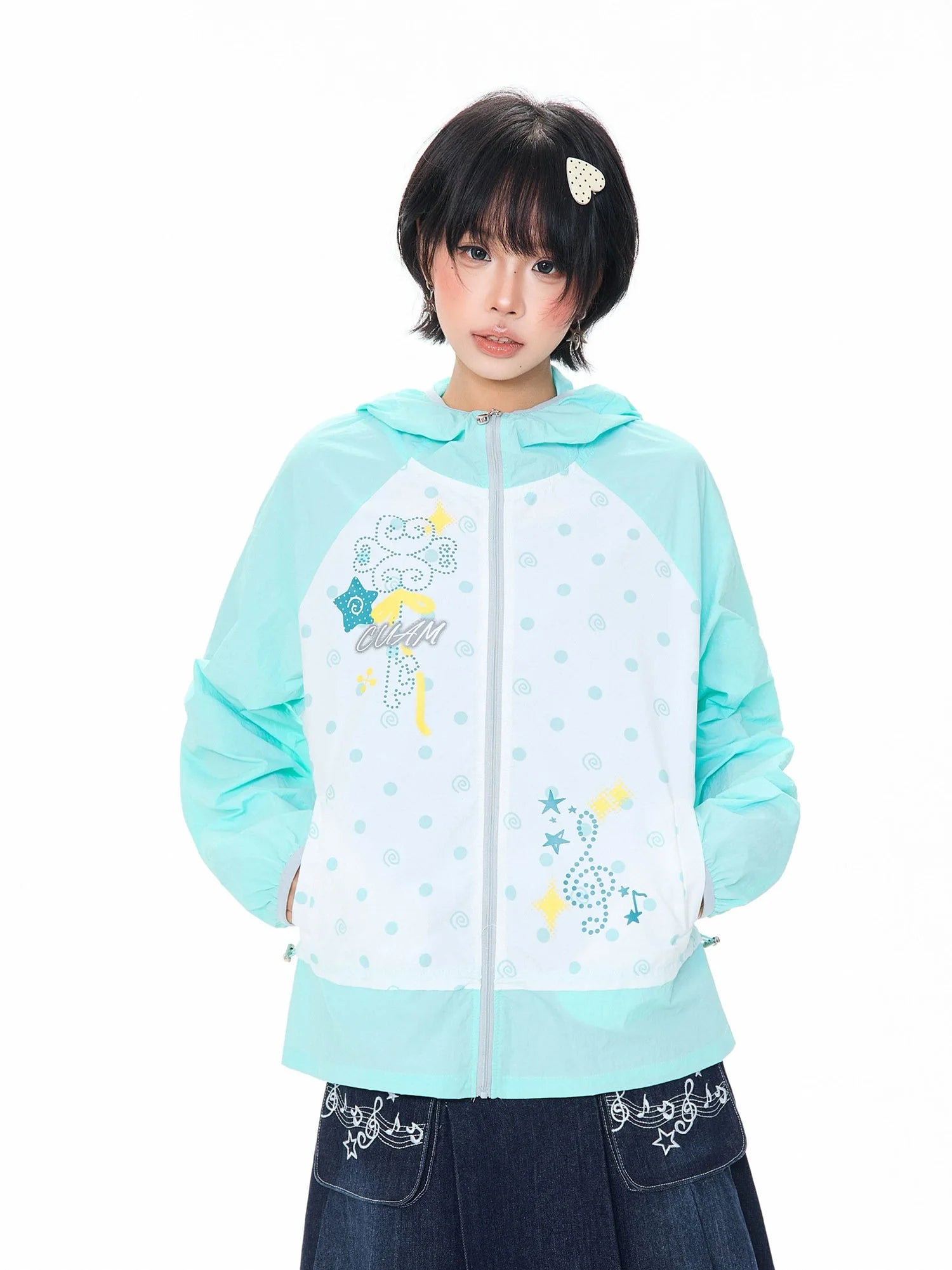 Melody Dot Hooded Jacket OL2371