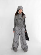 Star Fragment Wide Leg Sweatpants OL2351