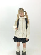 Cat Ear Wing Pocket Hooded Jacket OL2483
