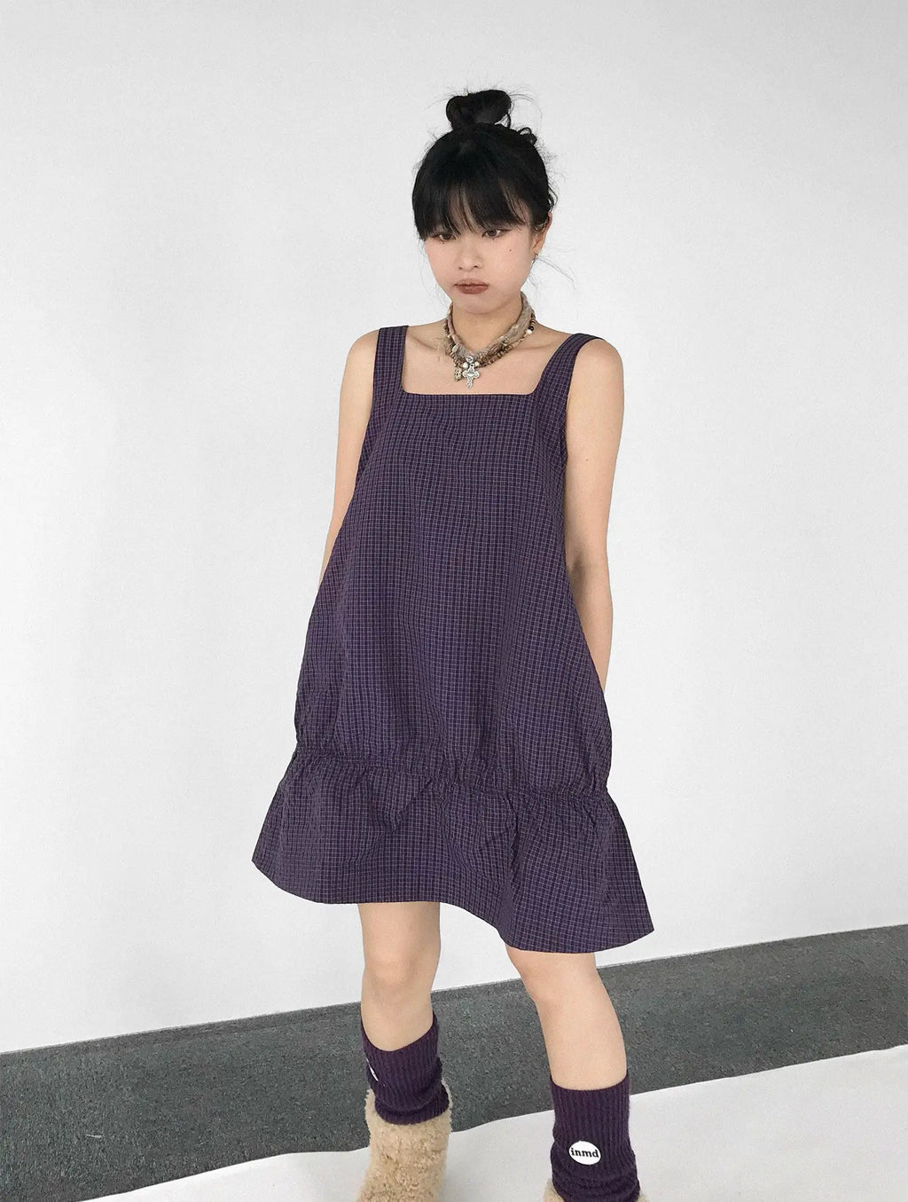 Ruffle Square Neck Dress OL2353