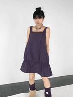 Ruffle Square Neck Dress OL2353