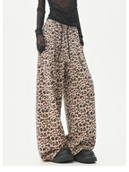 Leopard Print Wide Leg Pants OL2361
