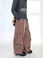 Drawstring Wide-Leg Cargo Pants OL2302