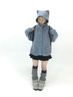 Cat Ear Wing Pocket Hooded Jacket OL2483