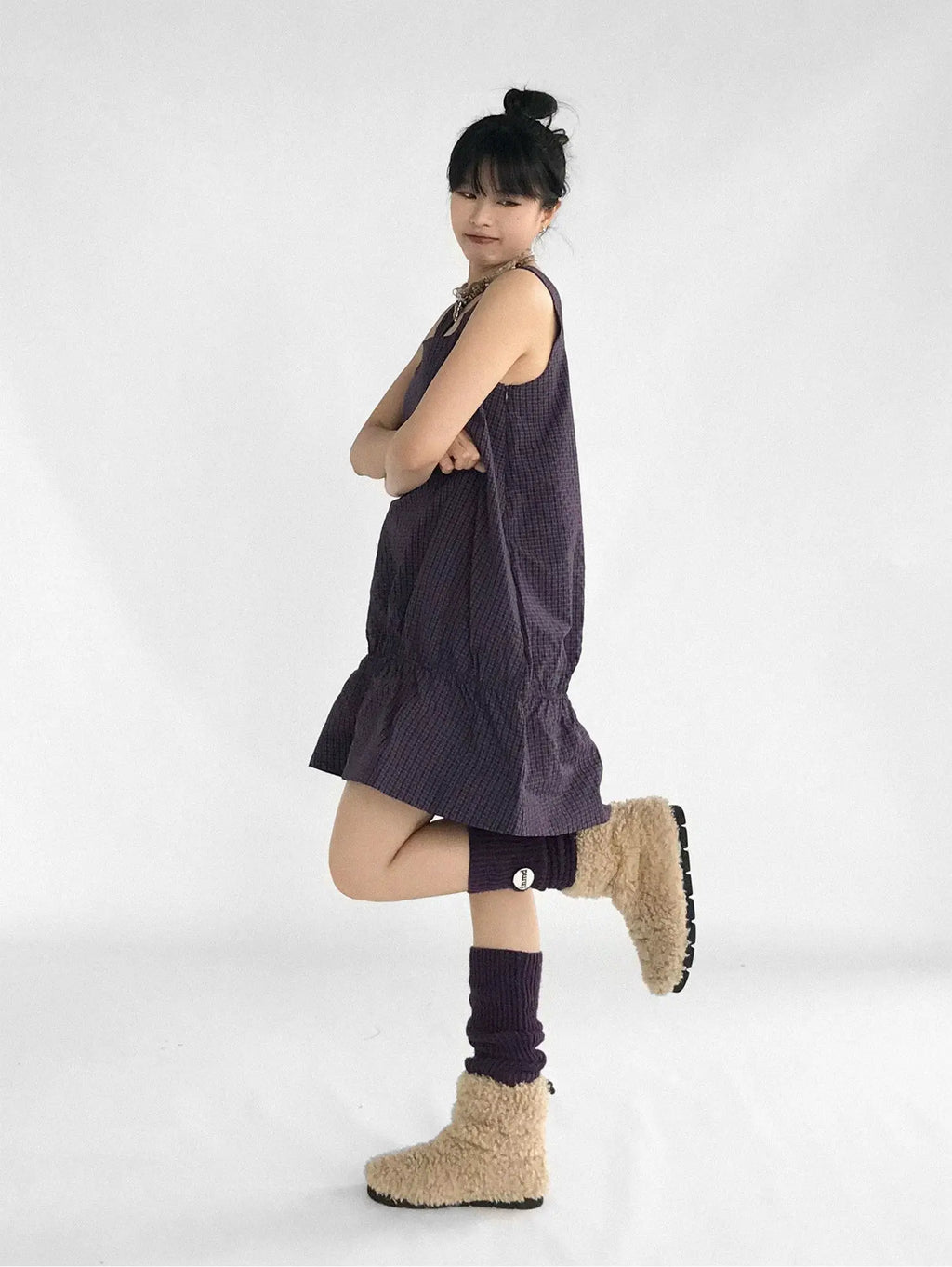 Ruffle Square Neck Dress OL2353