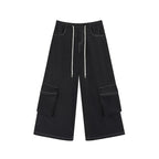 Drawstring Wide-Leg Cargo Pants OL2302
