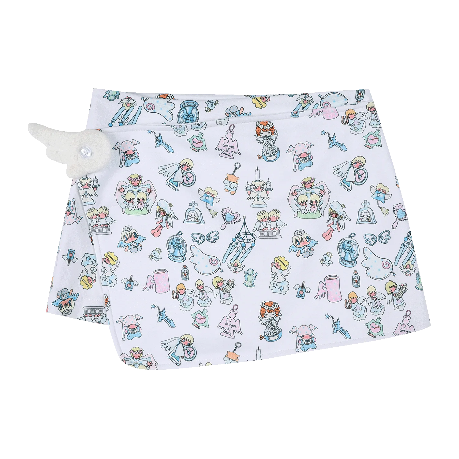 Wing Print A-Line Mini Skort OL2403
