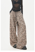 Leopard Print Wide Leg Pants OL2361