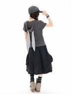 Bow Tie Pocket Bubble Skirt OL2413