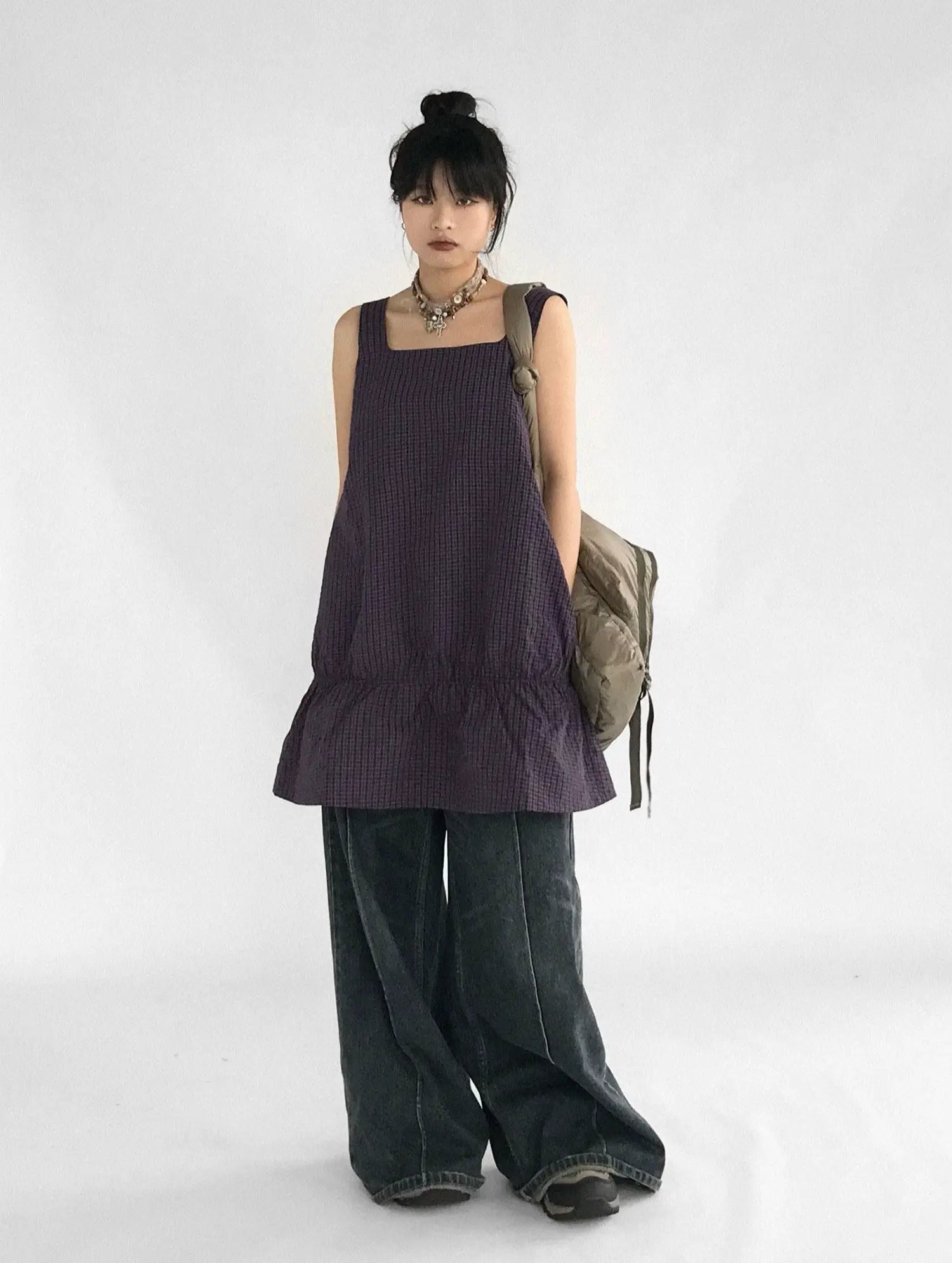Ruffle Square Neck Dress OL2353